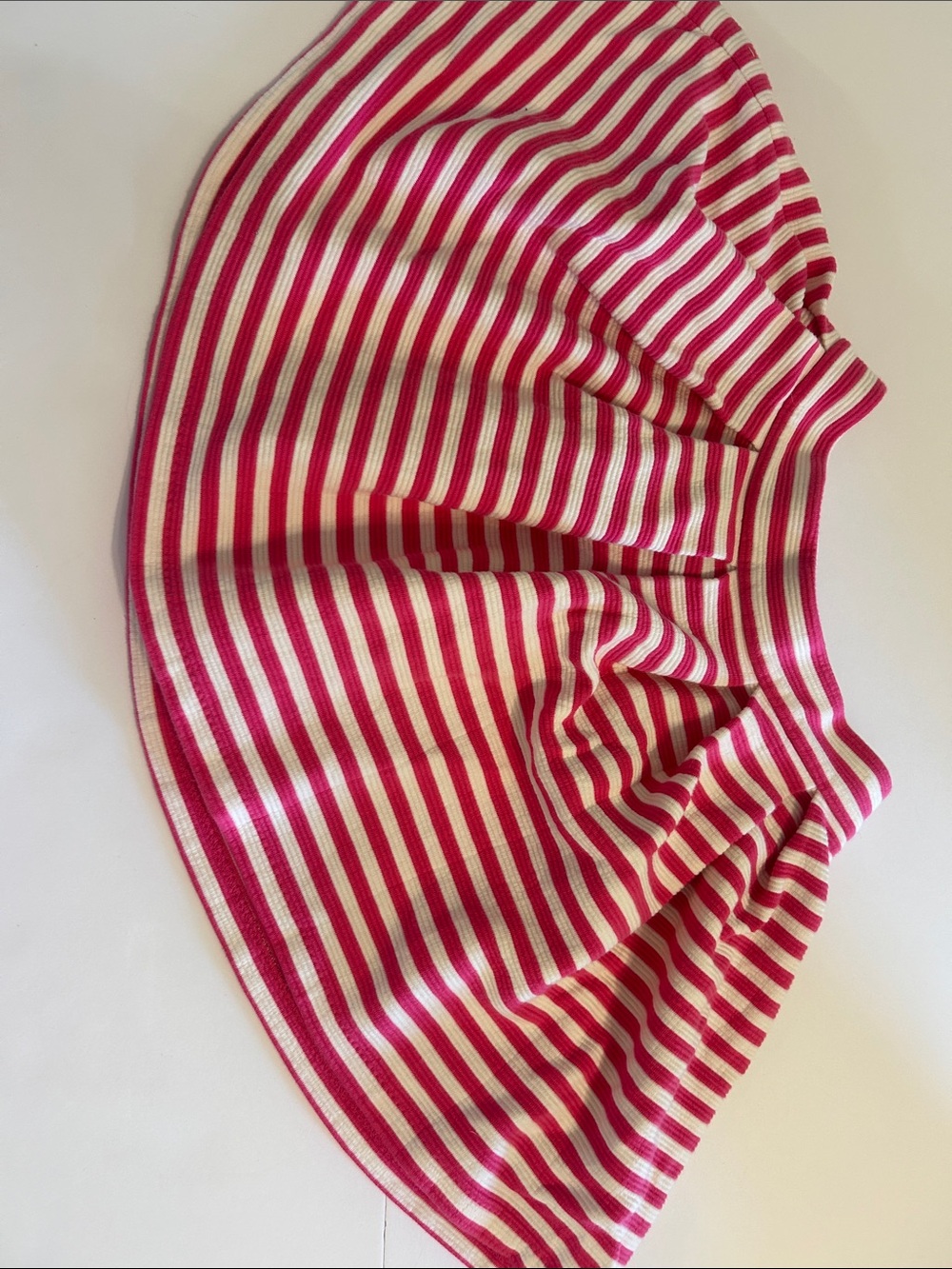 Polo by Ralph Lauren Pink and White Striped Circle Skirt